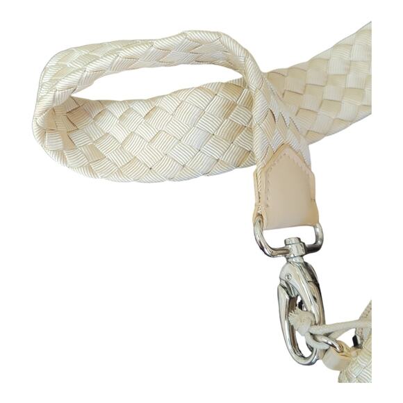 The Sak Small Nylon Woven‎ Cream Bag With Detachable Strap Clutch Or Shoulder - Picture 4 of 9